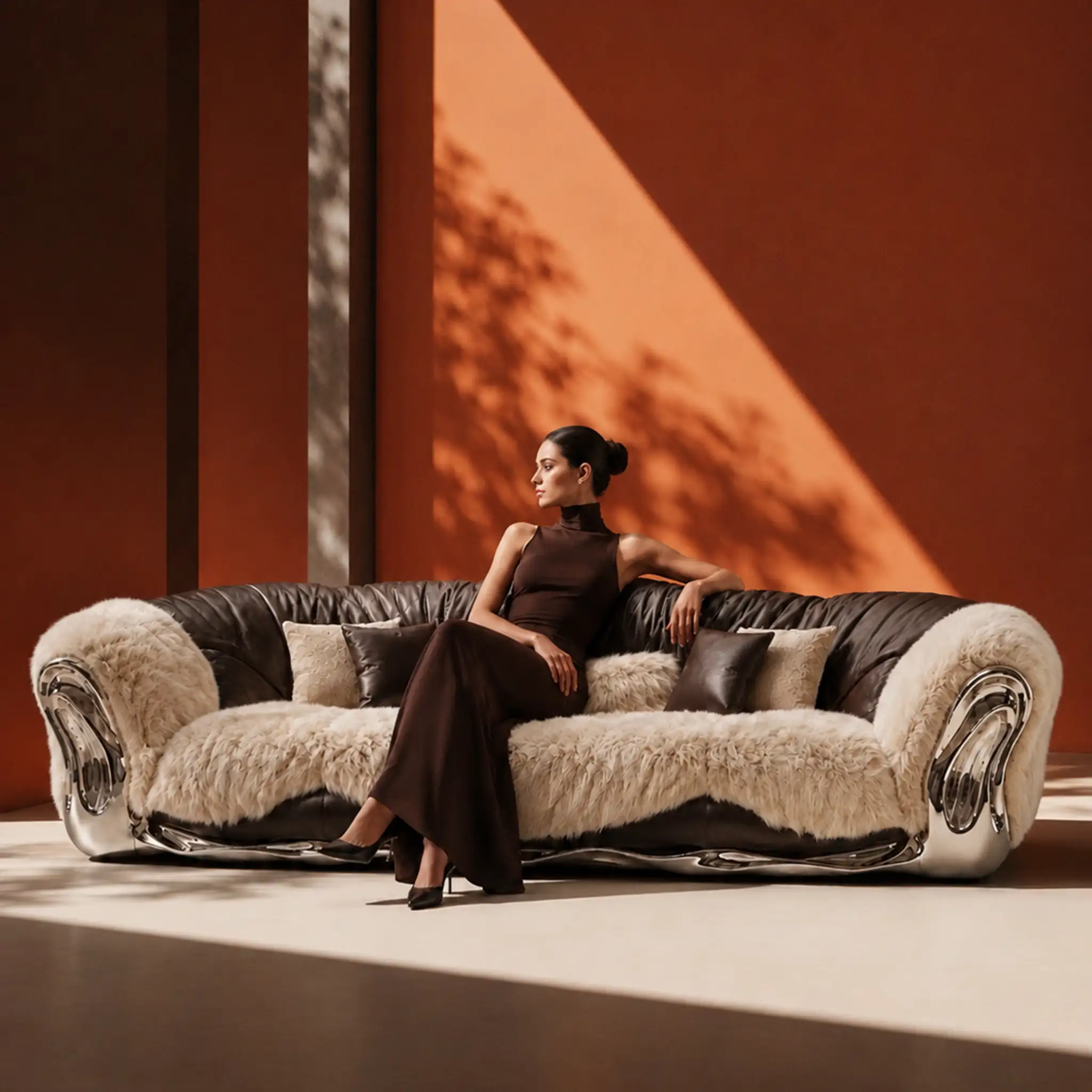 Leather Sofa - Image 5
