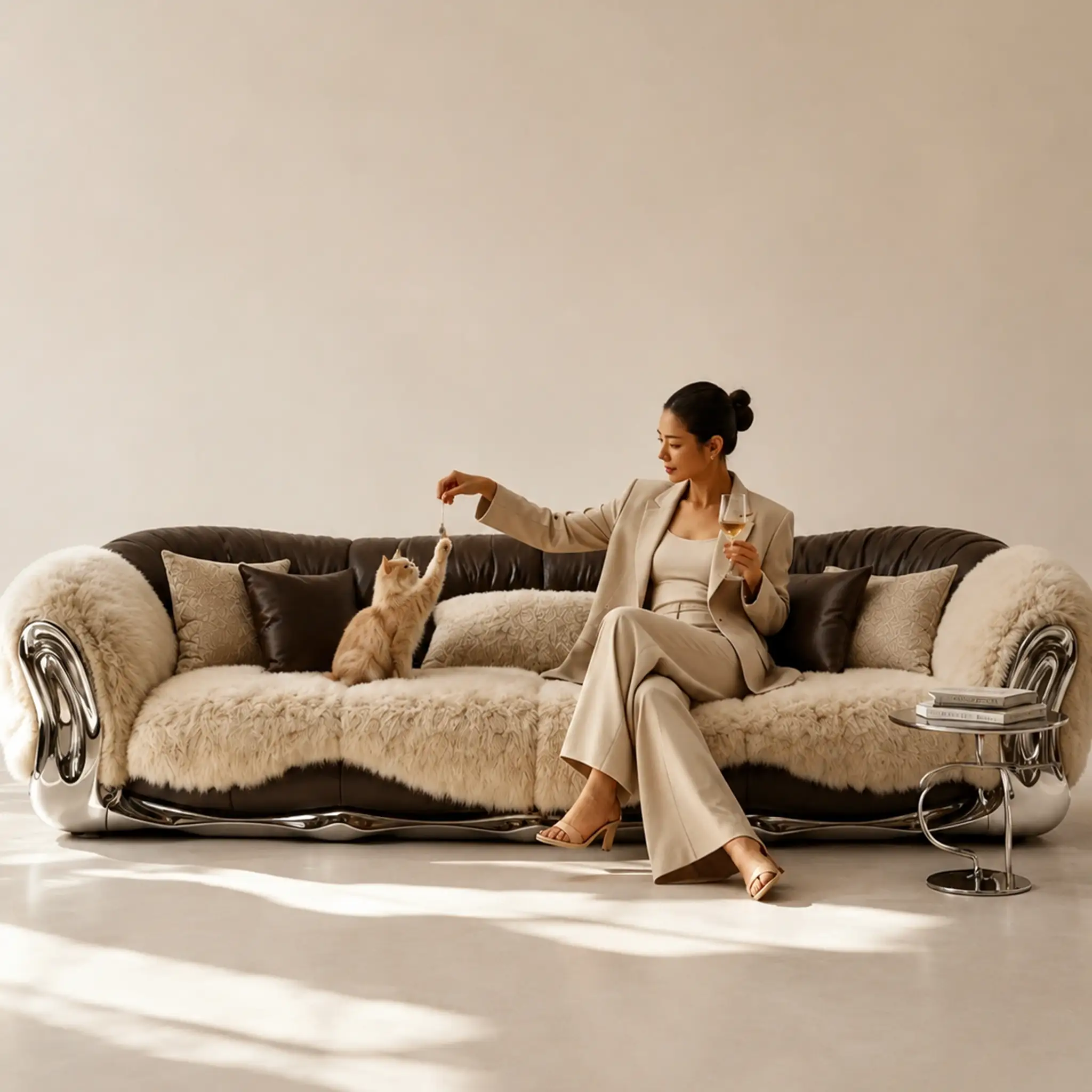 Leather Sofa - Image 7